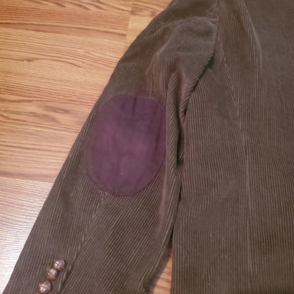 Lauren Ralph Lauren Mens 44L Brown Corduroy Elbow Patch Sport Coat Blazer - Picture 7 of 7